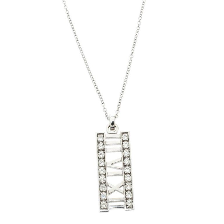 Tiffany gold bar necklace clearance