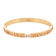 Tiffany & Co. 'Atlas' Diamond and Rose Gold Bracelet