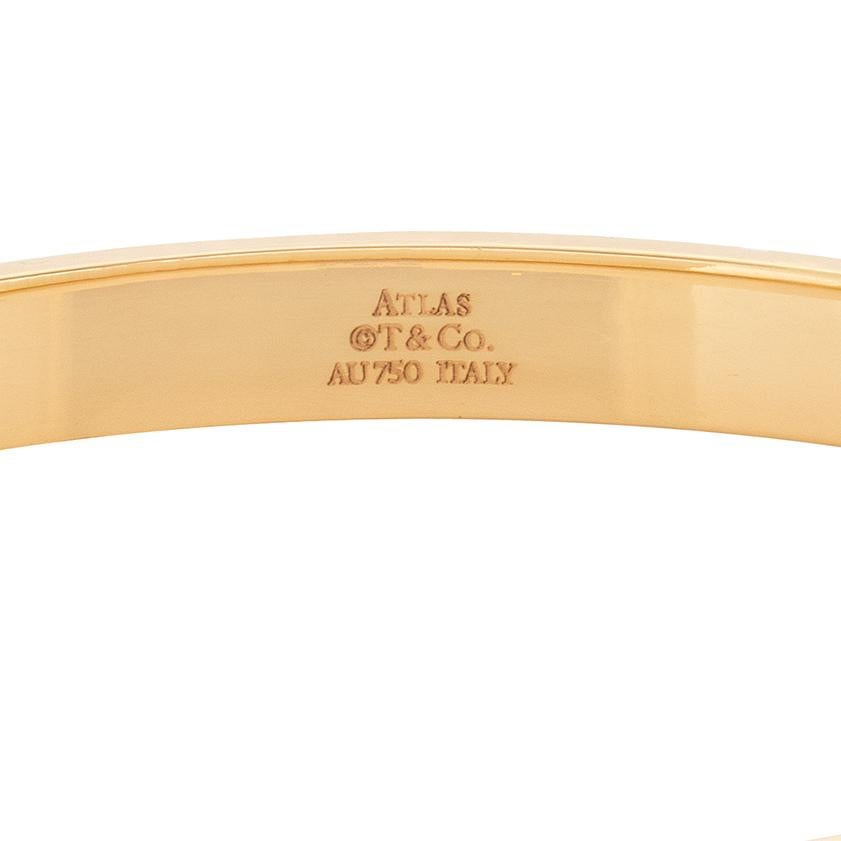 Taille brillant Tiffany & Co. Bracelet Atlas en or rose et diamants en vente