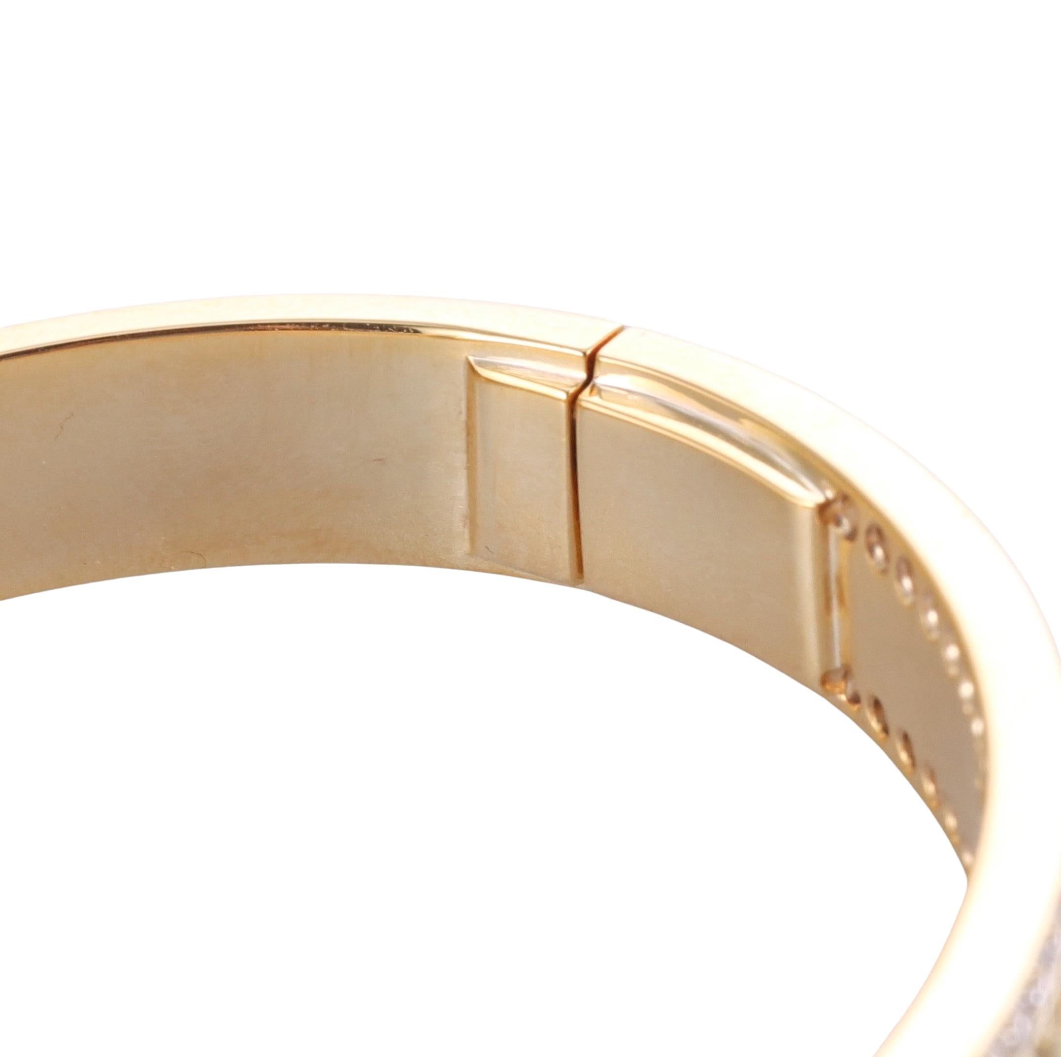 Round Cut Tiffany & Co Atlas Diamond Bangle Bracelet For Sale