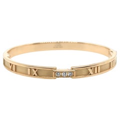 Tiffany & Co. Bracciale Atlas con diamanti e braccialetto in oro rosa 18 carati