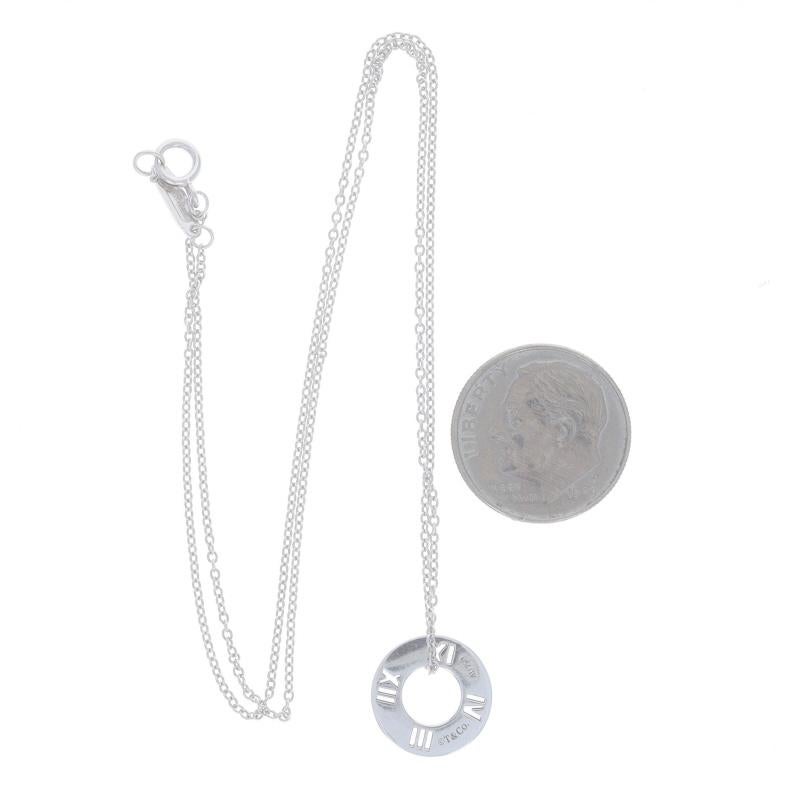 Women's Tiffany & Co. Atlas Diamond Pendant Necklace 16