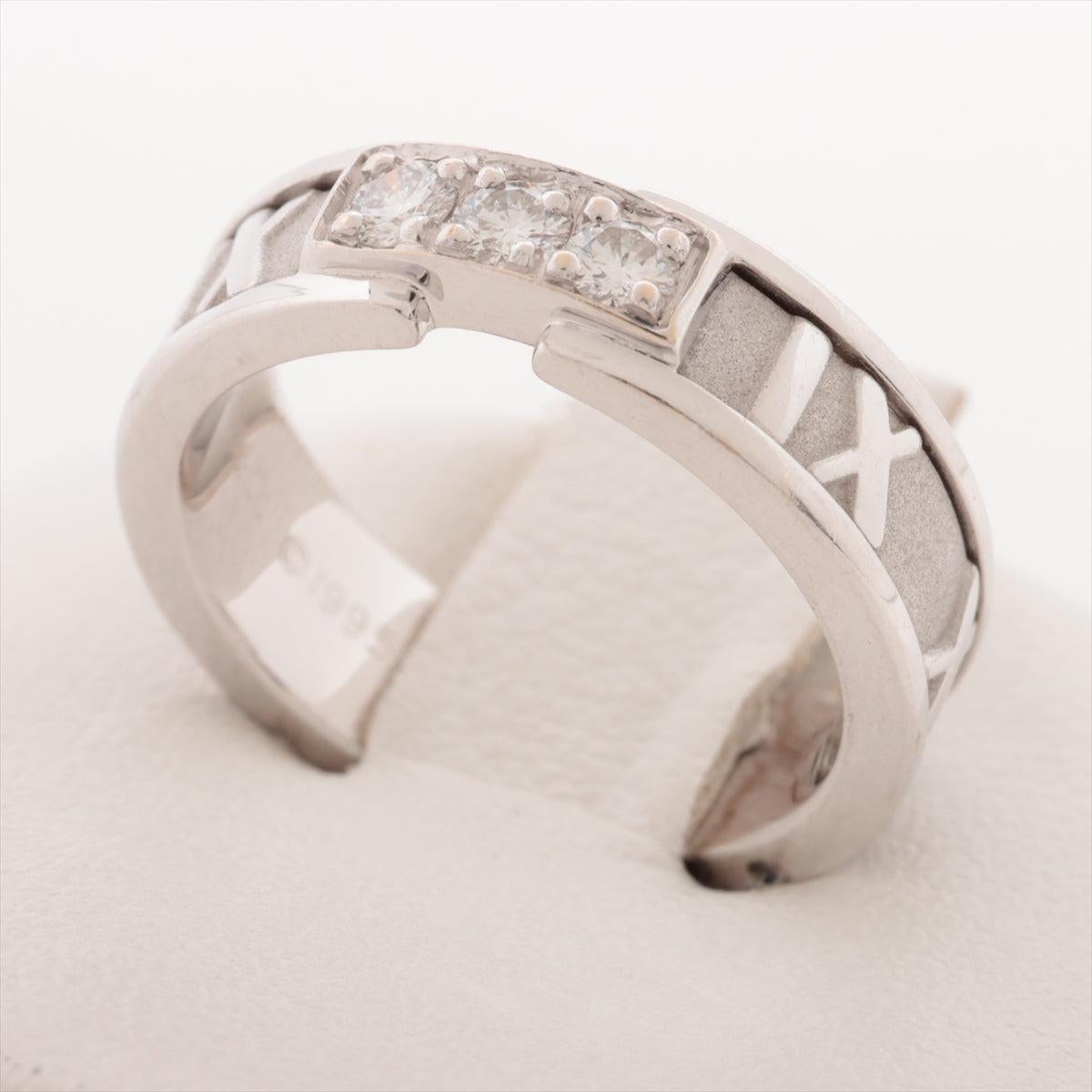 Women's Tiffany & Co. Atlas Diamond Ring White Gold For Sale