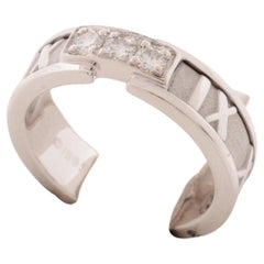 Tiffany & Co. Bague Atlas en or blanc et diamant