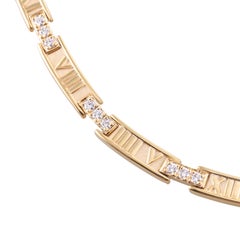 Tiffany & Co Atlas Diamond Yellow Gold Necklace