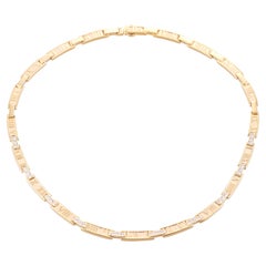 Tiffany & Co Atlas Diamant-Halskette aus Gelbgold mit Diamanten