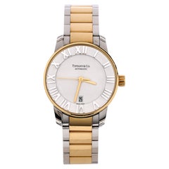 Tiffany & Co. Atlas Dome Automatic Watch Yellow Gold and Stainless Steel 29