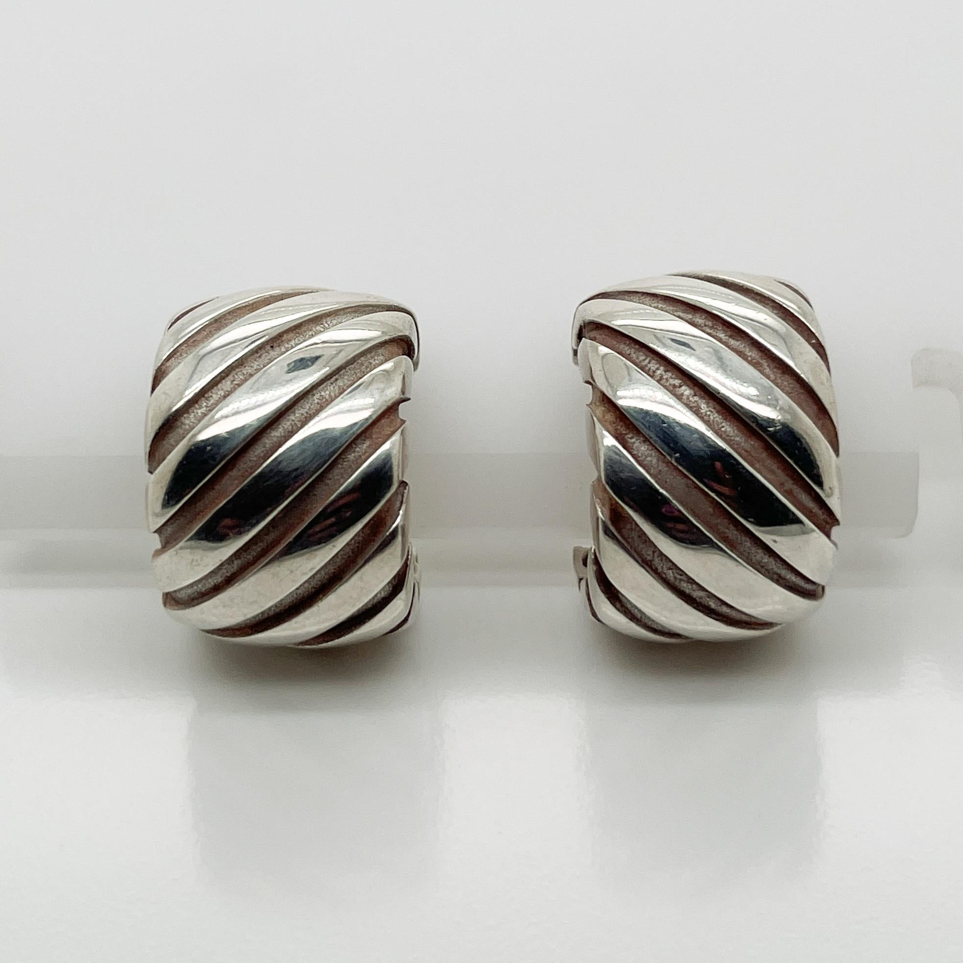 tiffany atlas earrings silver