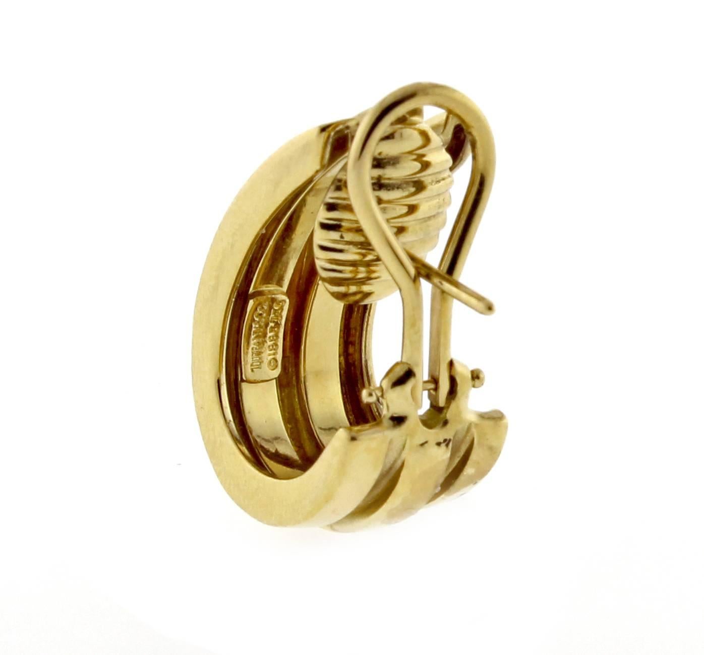 tiffany atlas hoop earrings gold