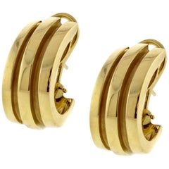 Tiffany & Co. Atlas Hoop Gold Earrings