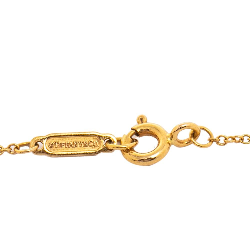 Tiffany & Co. Atlas Key 18K Rose Gold Pendant Necklace In Good Condition In Dubai, Al Qouz 2