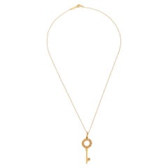 Tiffany & Co. Atlas Key 18K Rose Gold Pendant Necklace