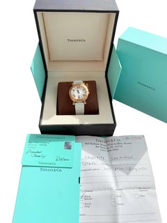 Tiffany & Co. Atlas Lady 36mm 18K Rose Gold Diamond Watch Z1301.11.31E20C71E