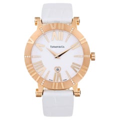 Tiffany 
Co. Atlas Lady 36mm 18K Rose Gold Diamond Watch Z1301.11.31E20C71E