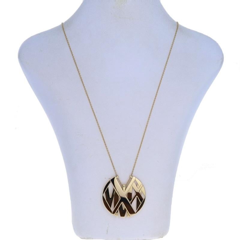 Tiffany & Co. Atlas Collier pendentif grand disque 36 1/4