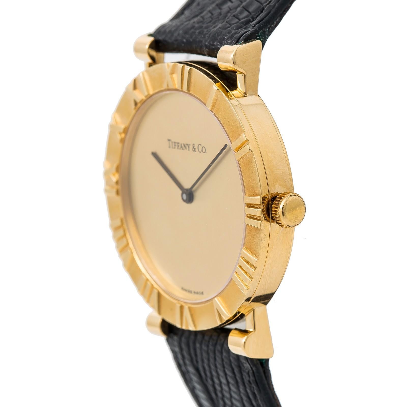 tiffany atlas watch gold