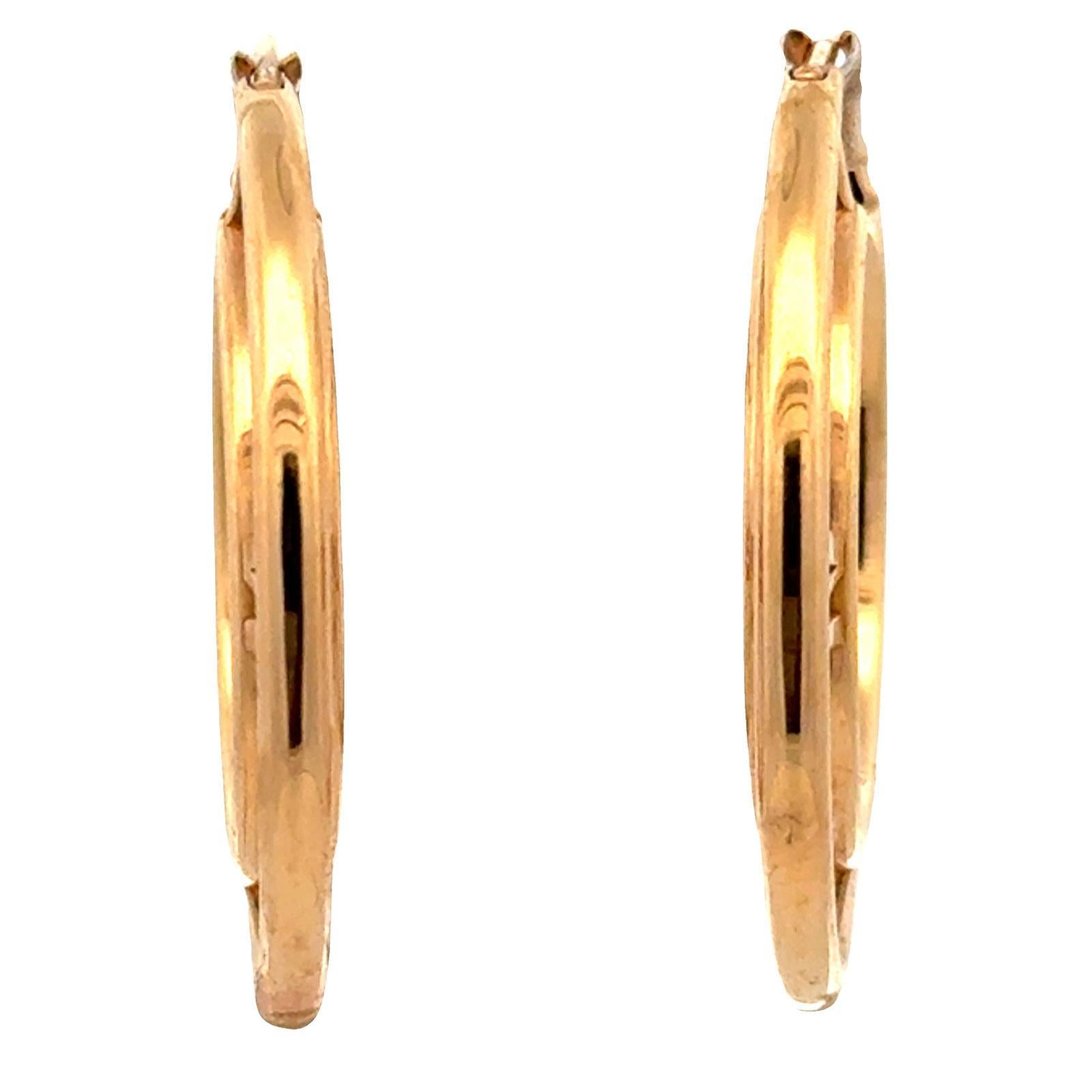 Donna Tiffany & Co. Atlas Medallion 18 Karat Rose Gold Hoop Earrings in vendita