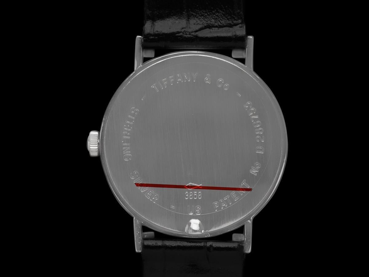 Tiffany & Co. Atlas Mens Midsize Unisex Watch - Sterling Silver For Sale 3