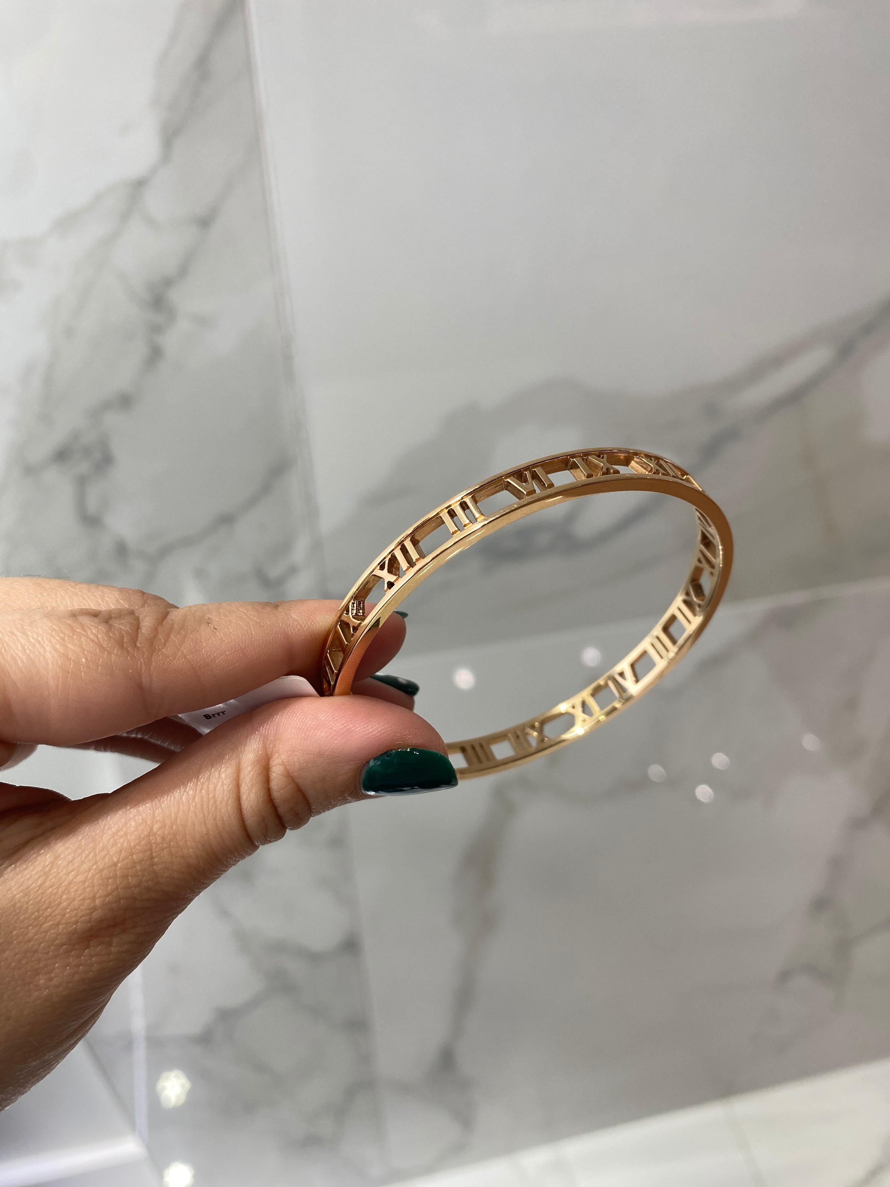 rose gold open bangle