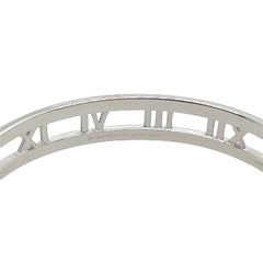 Tiffany & Co. Atlas Open Hinged Diamond Bracelet Bangle in 18ct White Gold