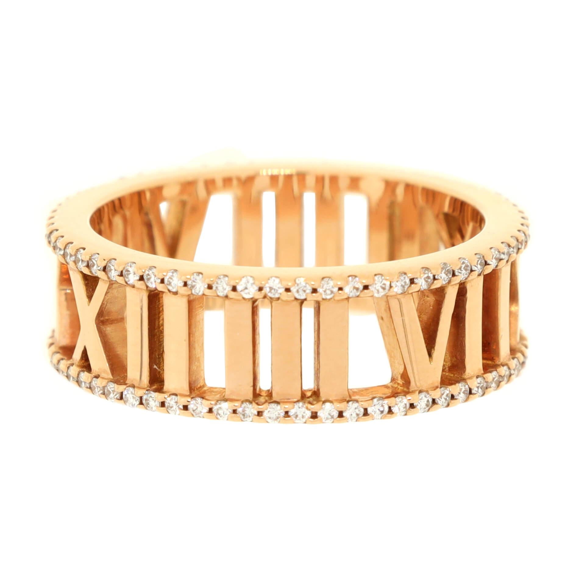 Condition: Great. Minor wear throughout.
Accessories: No Accessories
Measurements: Size: 7, Width: 6.75 mm
Designer: Tiffany & Co.
Model: Atlas Open Ring 18K Rose Gold with Diamond 7mm
Exterior Color: Rose Gold
Item Number: 211862/133
