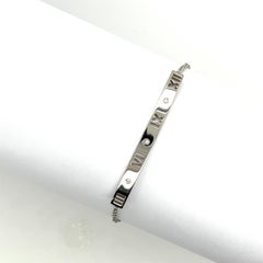 Tiffany & Co Atlas Pierced Diamond 18ct white Gold Bracelet
