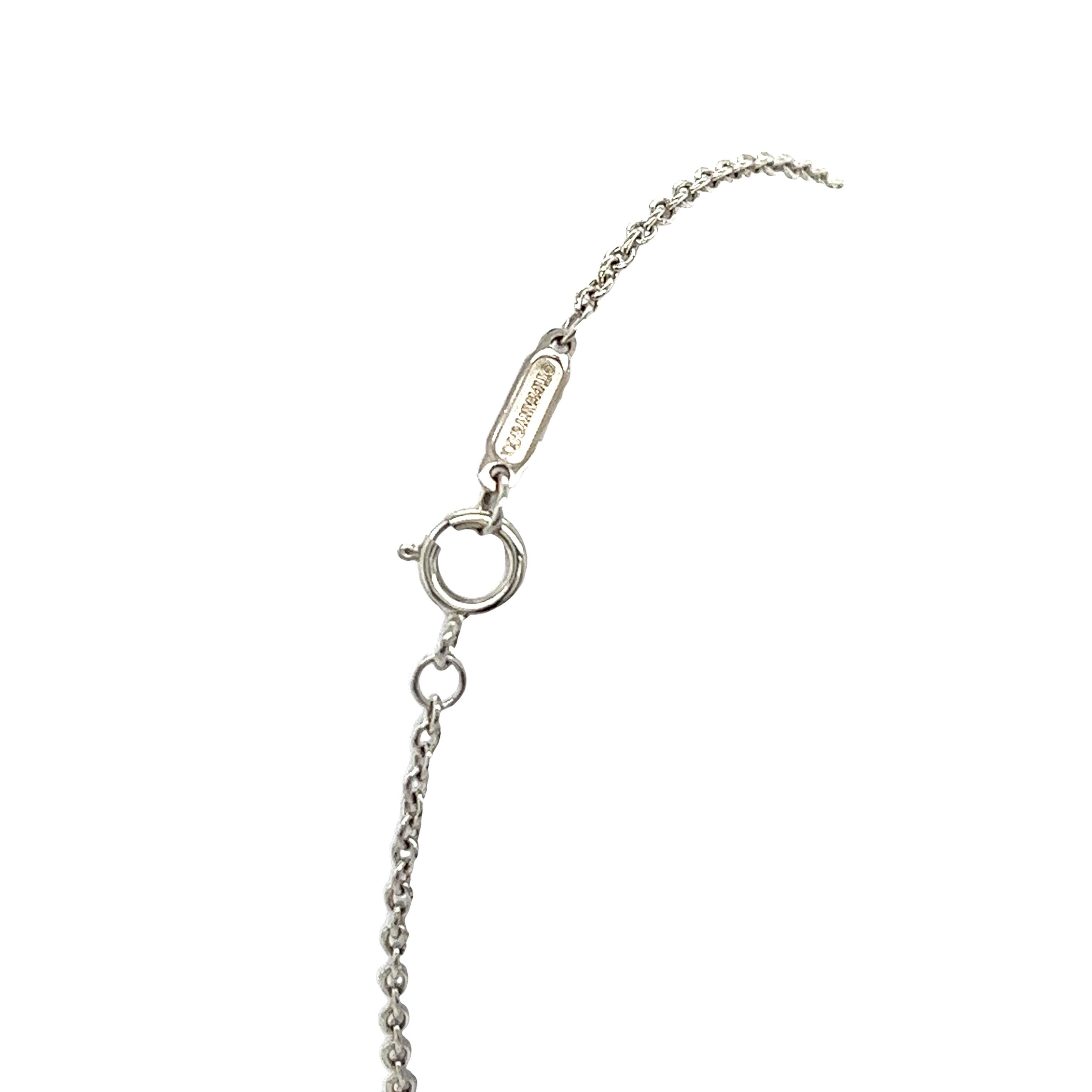 Brilliant Cut Tiffany & Co Atlas Pierced Diamond 18ct white Gold Bracelet For Sale