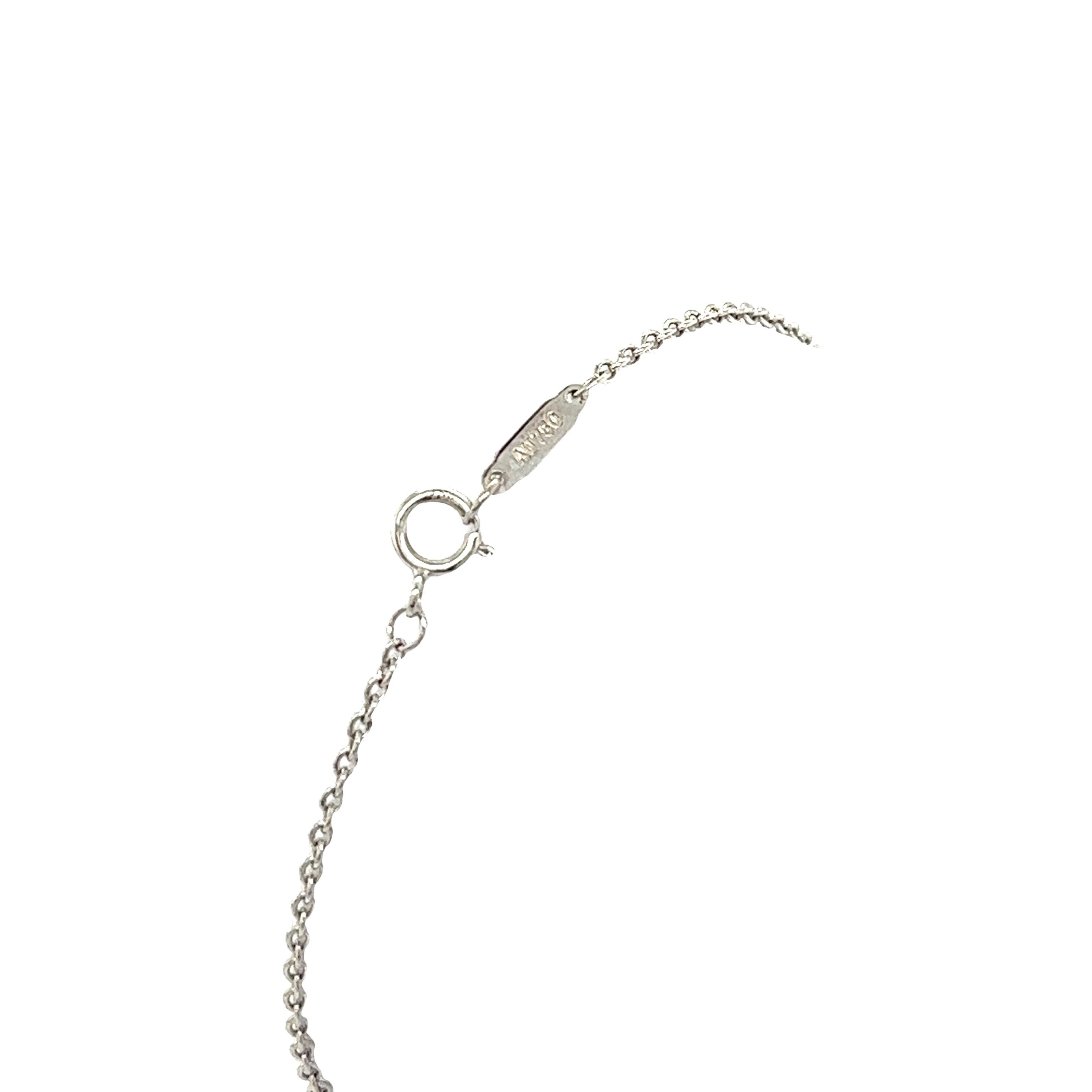 Tiffany & Co Atlas-Armband aus 18 Karat Weißgold mit durchbrochenem Diamanten im Zustand „Hervorragend“ in London, GB