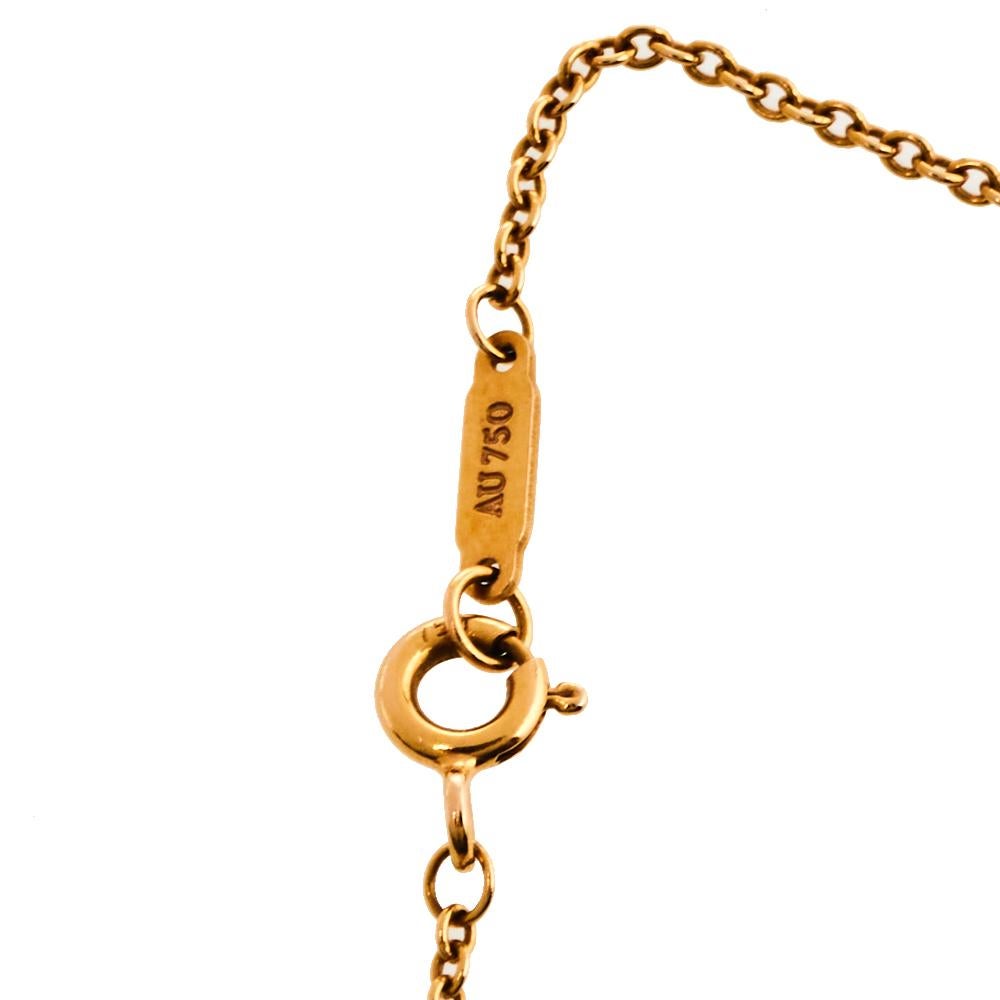 Women's Tiffany & Co. Atlas Pierced Diamond 18K Rose Gold Bracelet