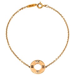 Tiffany & Co. Atlas Pierced Diamond 18K Rose Gold Bracelet