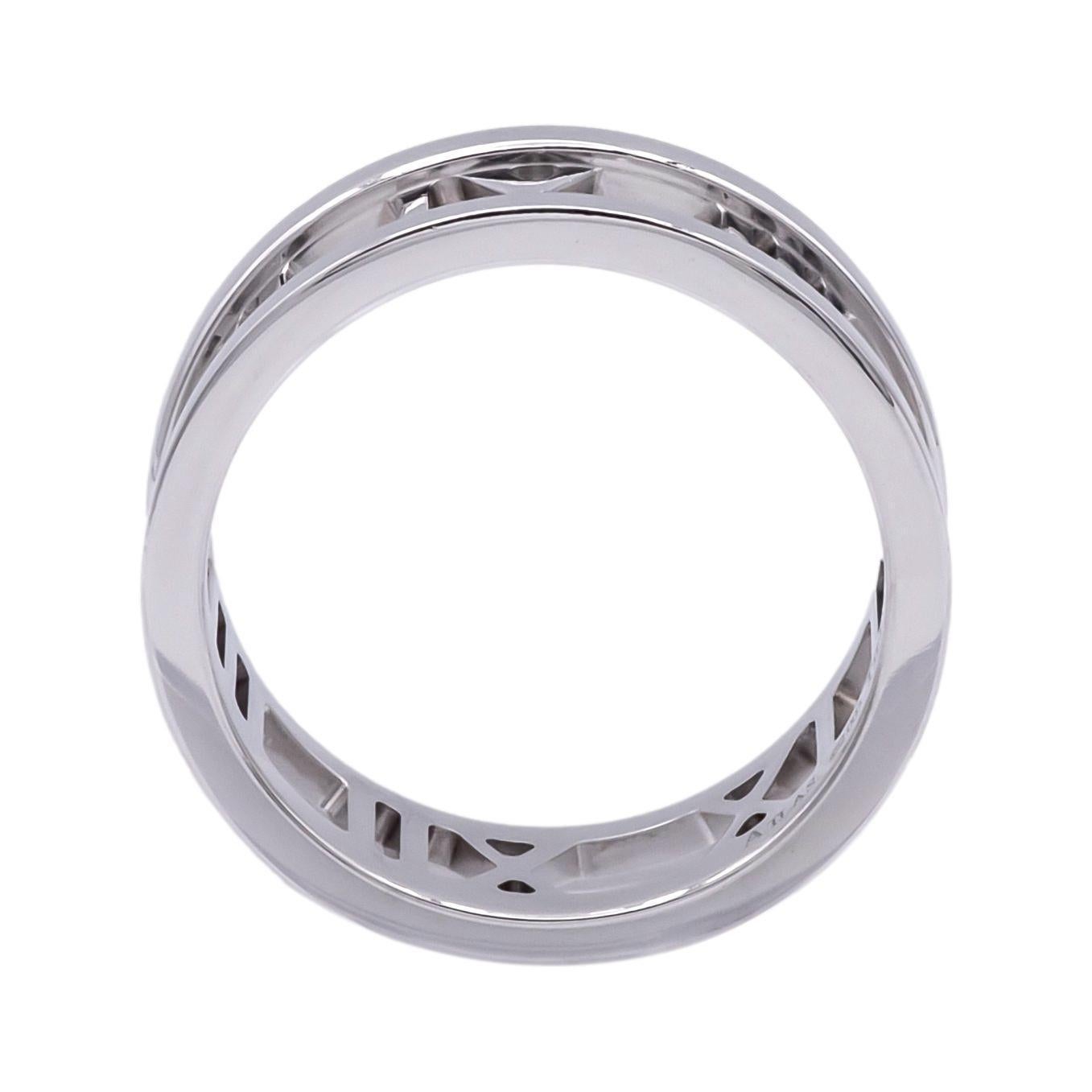 Women's Tiffany & Co. Atlas Ring in 18K White Gold ( 2003 ) – Size 6
