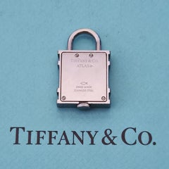 Tiffany & Co. Atlas Stainless Steel Padlock Charm Pendant Watch