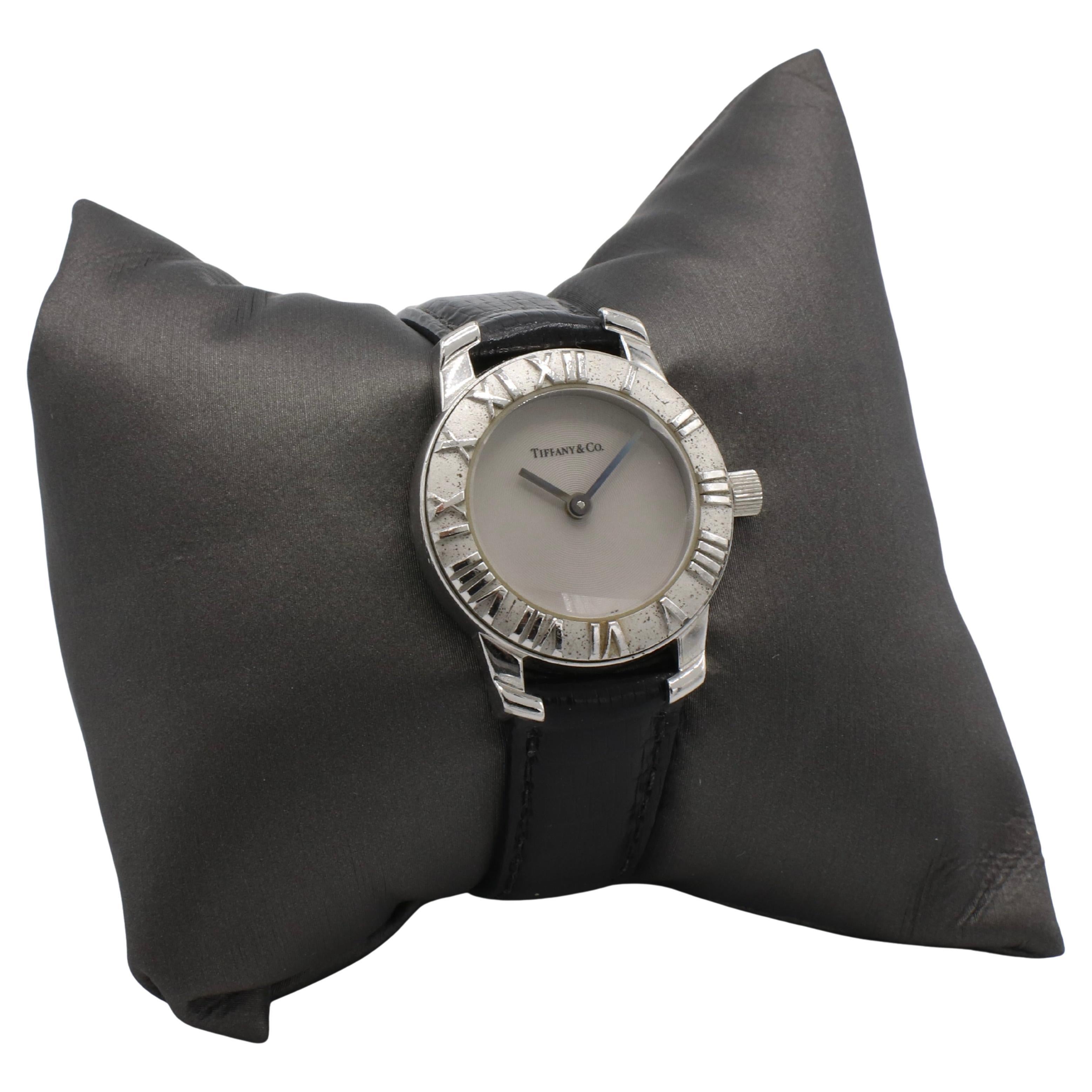 Donna Tiffany & Co. Orologio Atlas Sterling Silver da donna in argento al quarzo in vendita