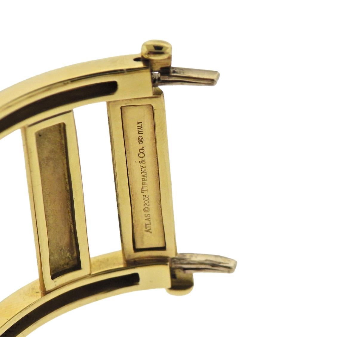 Tiffany & Co. Atlas Wide Gold Bracelet In Excellent Condition In Lambertville, NJ