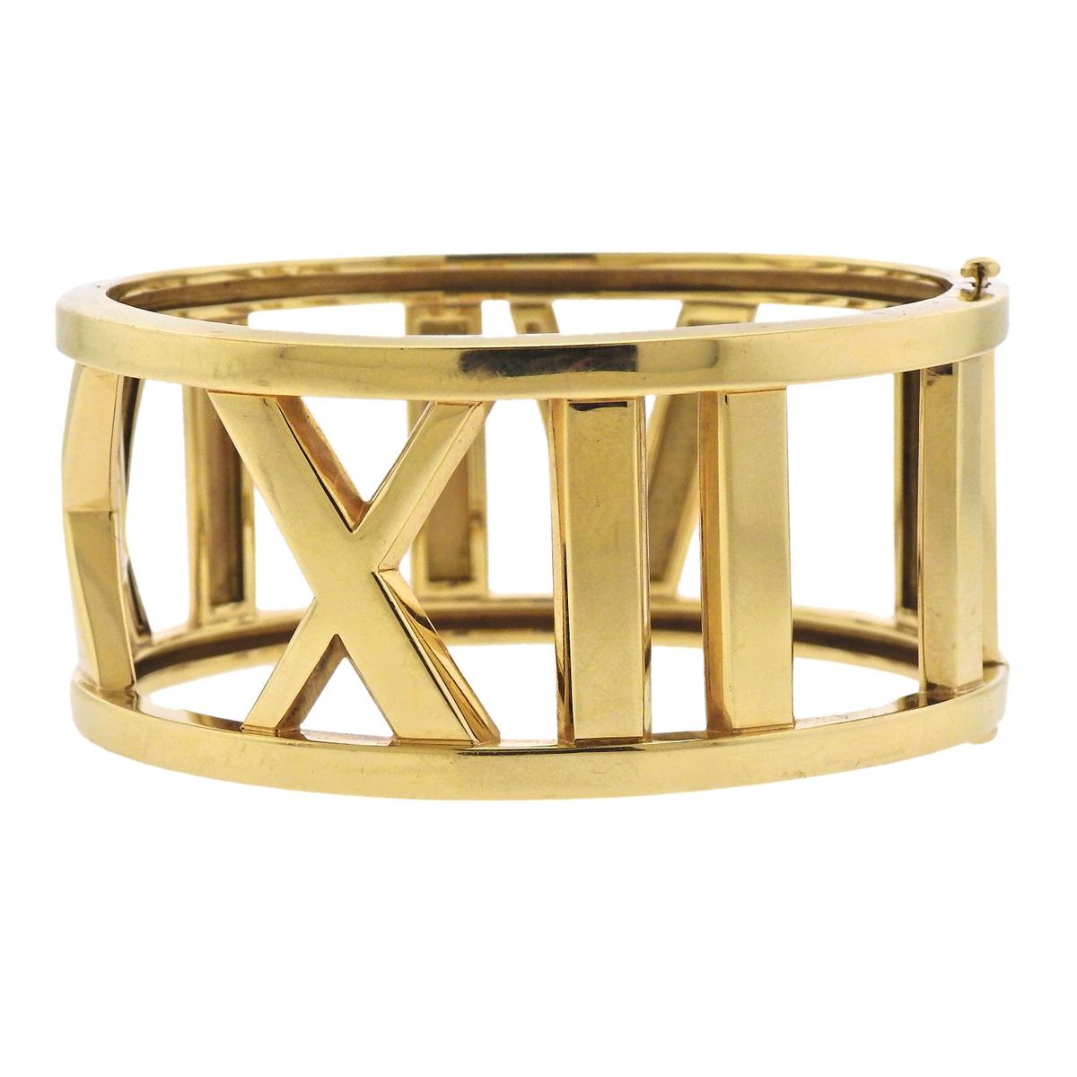 Tiffany and Co. Atlas Wide Gold Bracelet at 1stDibs