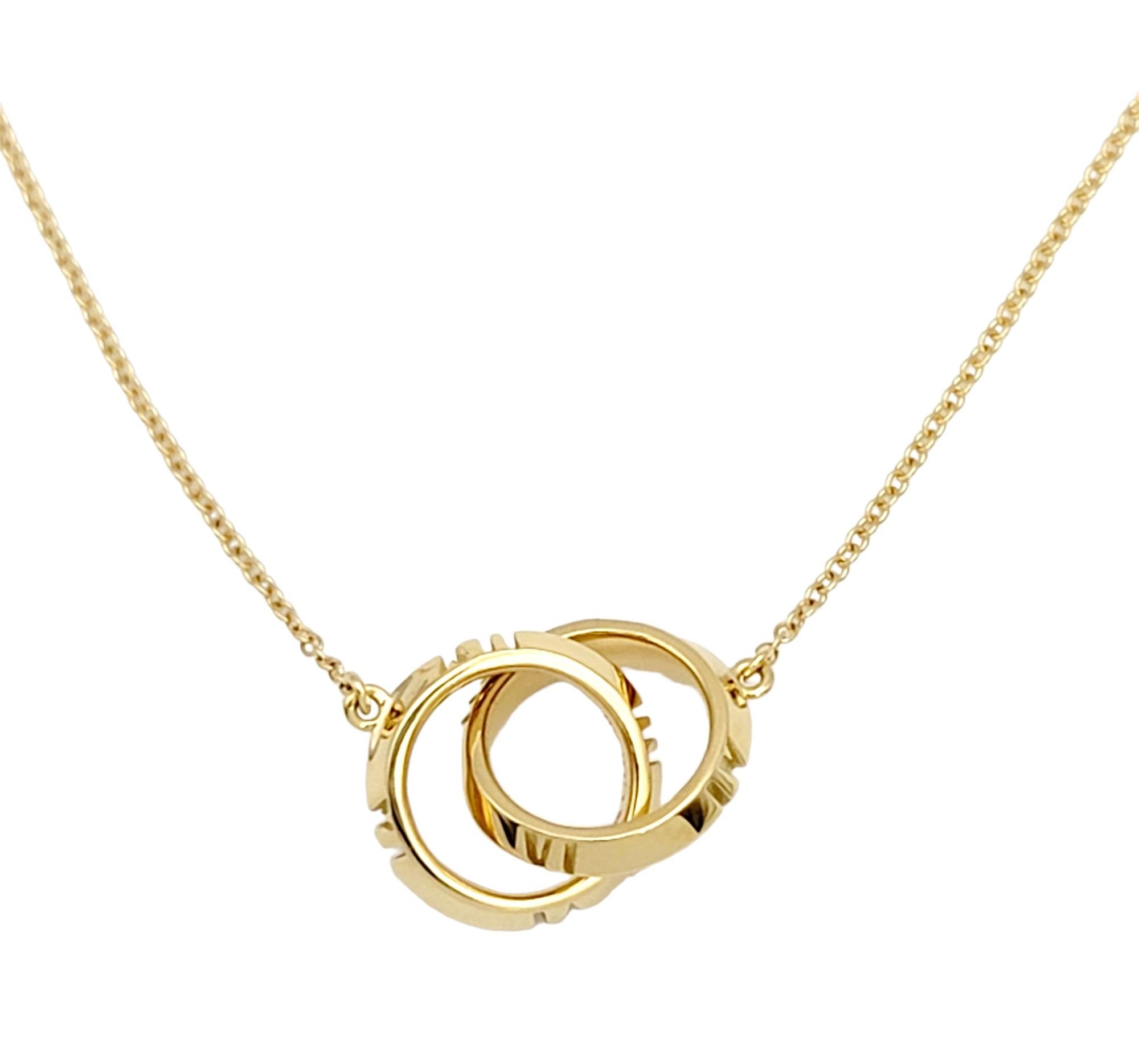 This chic pendant necklace from Tiffany & Co. is the epitome of understated elegance. Founded in 1837 in New York City, Tiffany & Co. is one of the world's most storied luxury design houses recognized globally for its innovative jewelry design,