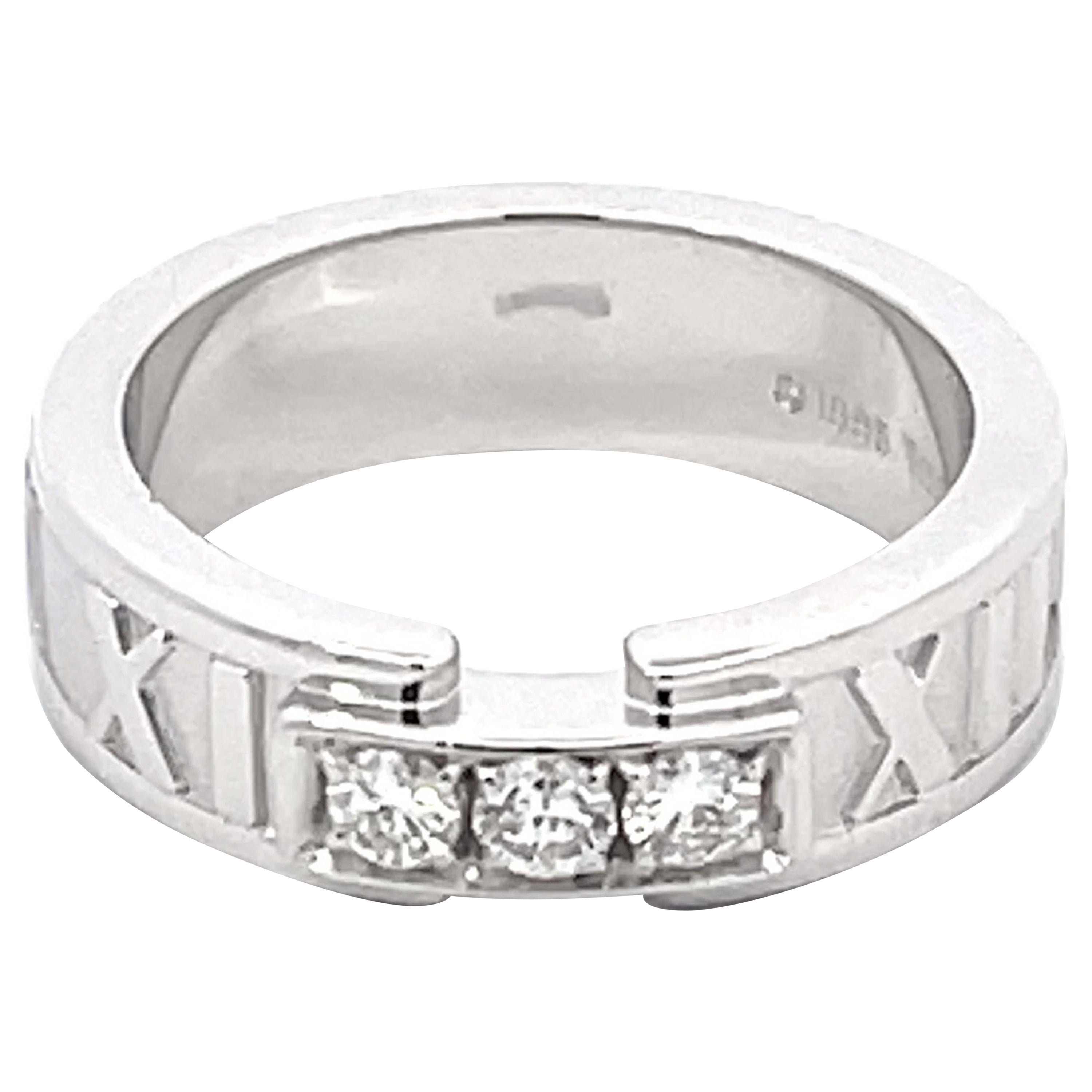 Tiffany & Co. Alliance Atlas X en or blanc 18 carats et diamants