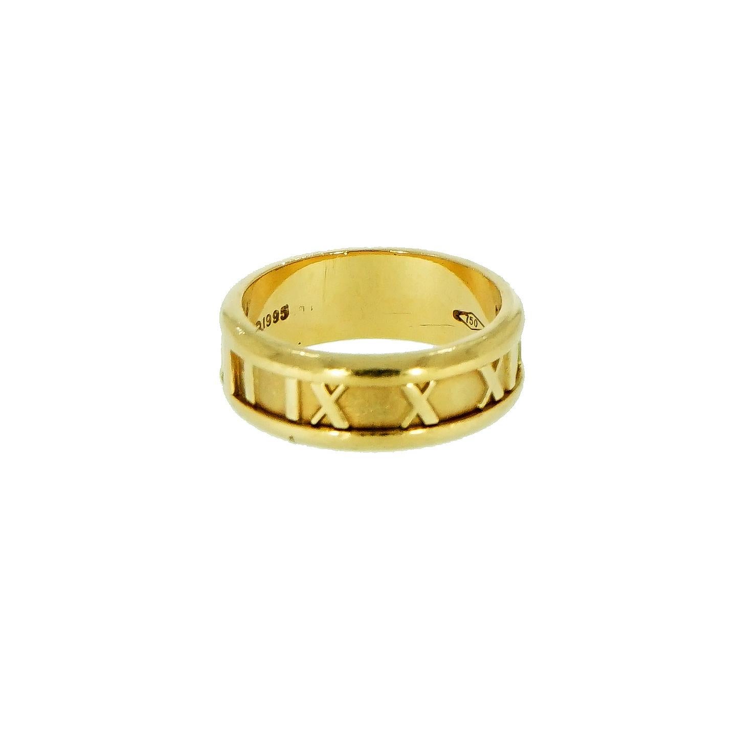 Women's or Men's Tiffany & Co. Atlas Yellow Gold Band