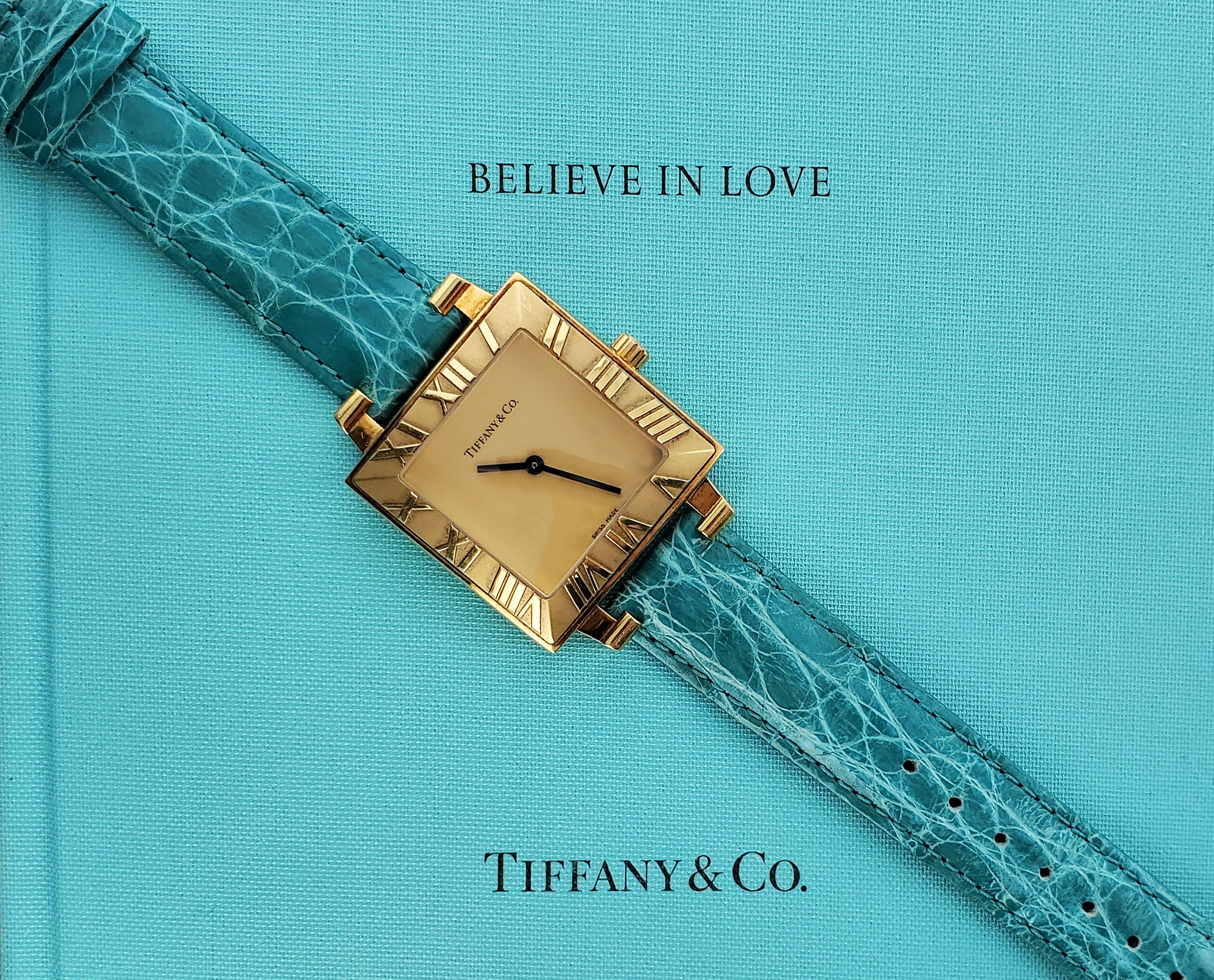 Item Details

Estimated Retail $4,500.00
Brand Tiffany & Co
Collection Atlas
Case Material Yellow Gold
Gender Unisex
Movement Quartz Battery
Band Type 2pc Strp
Case Size 32 mm
Style Dress
Model Tiffany & Co Atlas

In 1837, Tiffany & Co. was founded