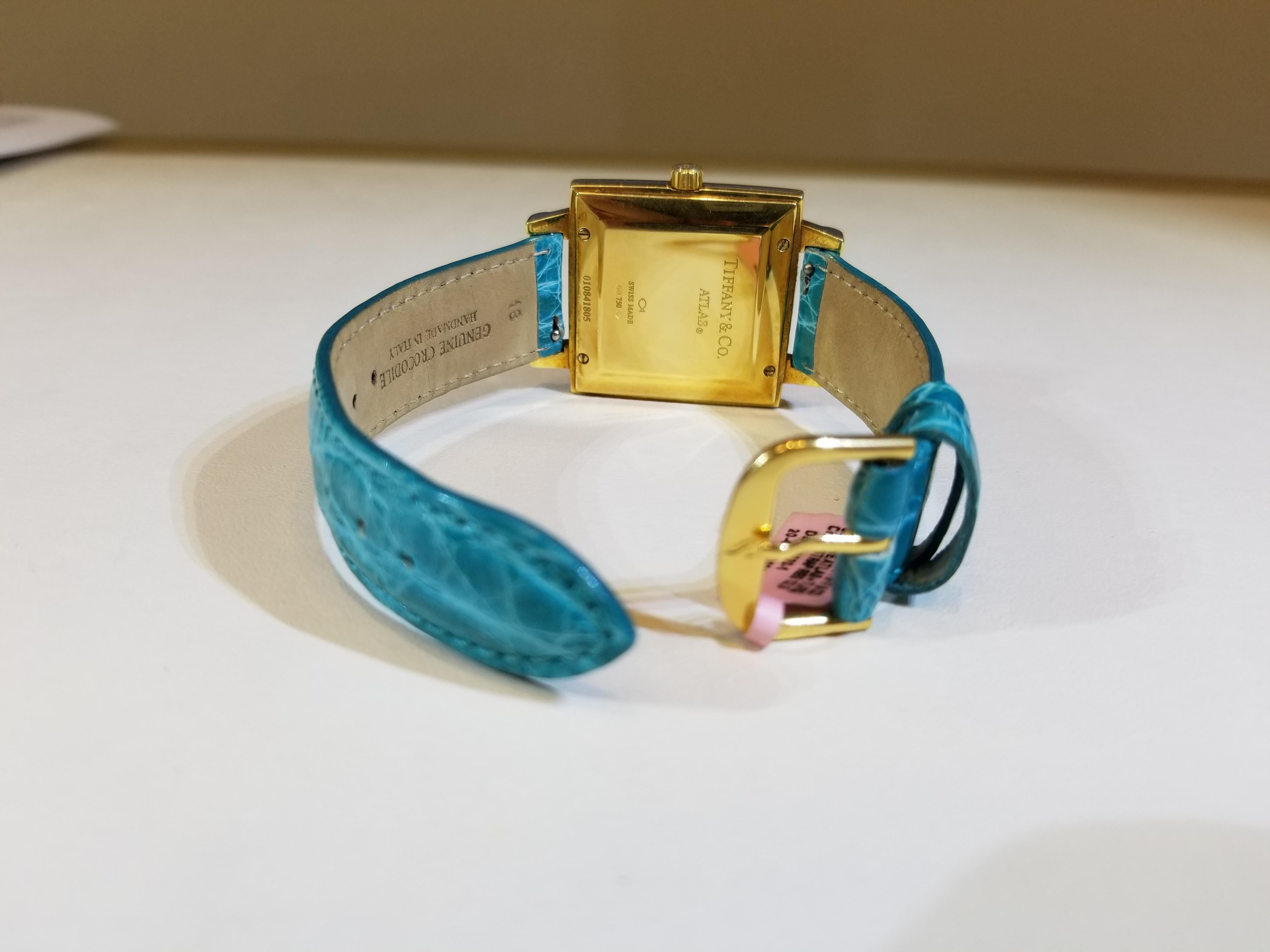 Tiffany & Co. Atlas Yellow Gold Luxury Watch 1