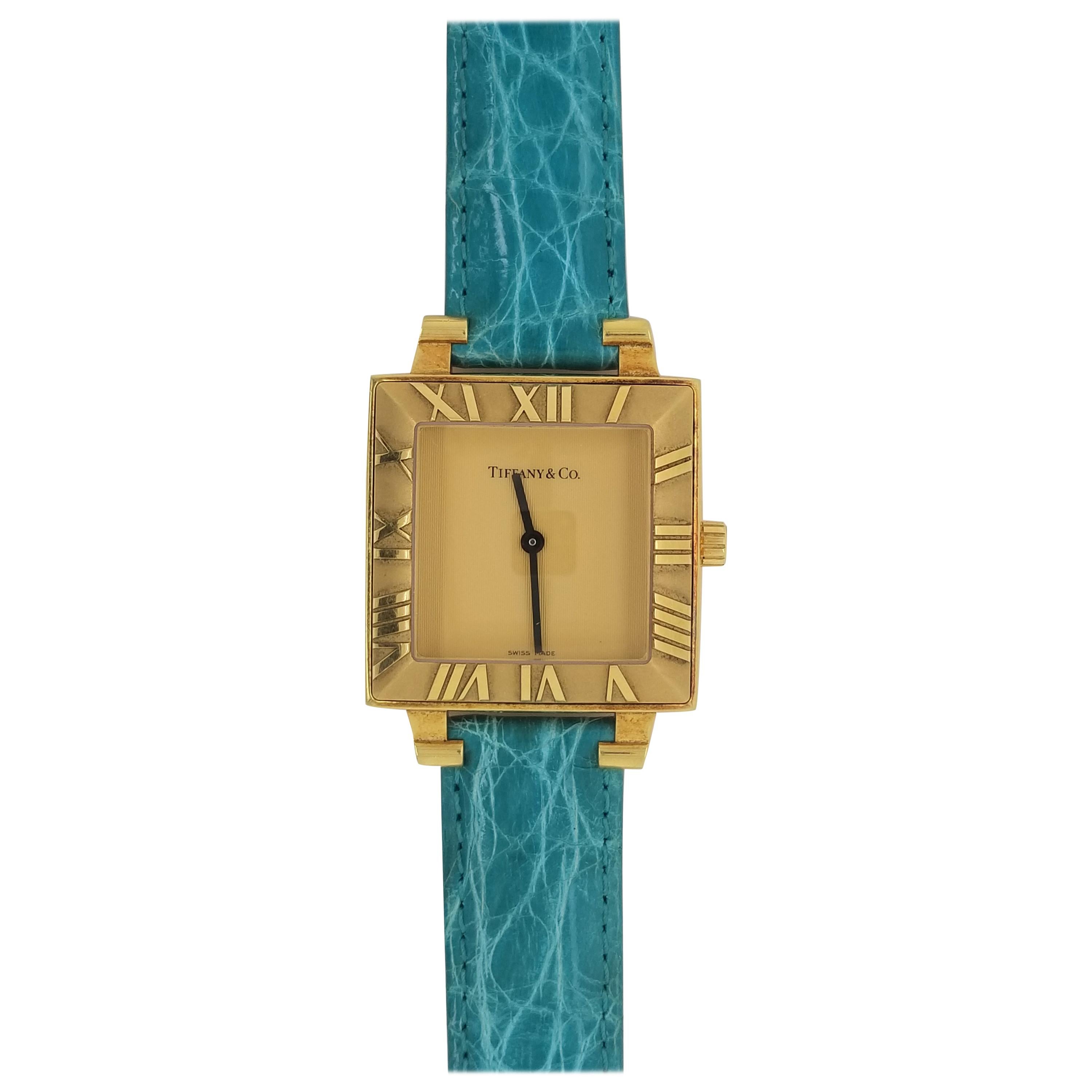 Tiffany & Co. Atlas Yellow Gold Luxury Watch