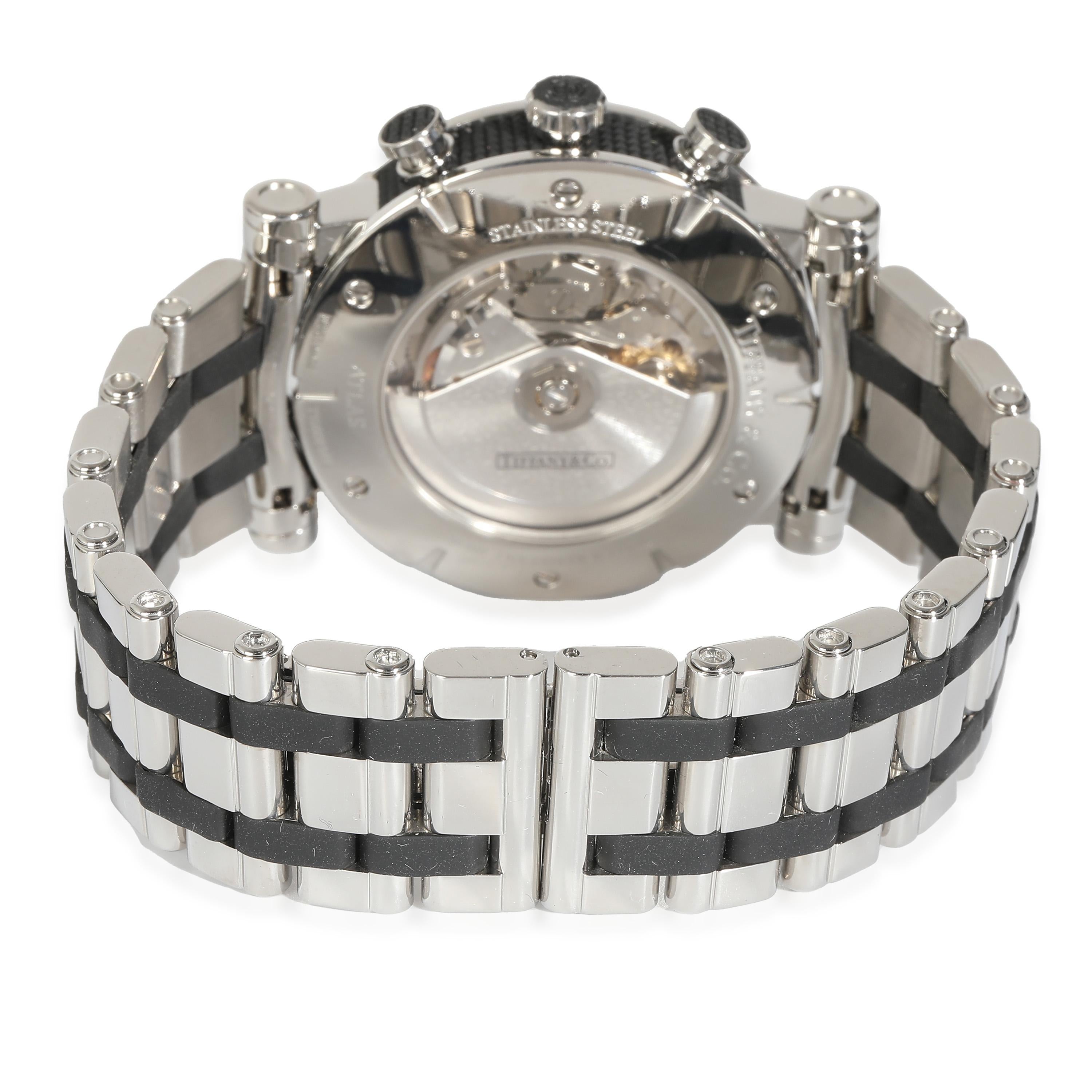 Tiffany & Co. Atlas Z10000.82.12A1 Men's Watch in  SS+Rubber

SKU: 113728

PRIMARY DETAILS
Brand: Tiffany & Co.
Model: Atlas
Country of Origin: Switzerland
Movement Type: Mechanical: Automatic/Kinetic
Year of Manufacture: 2000-2009
Condition: Above