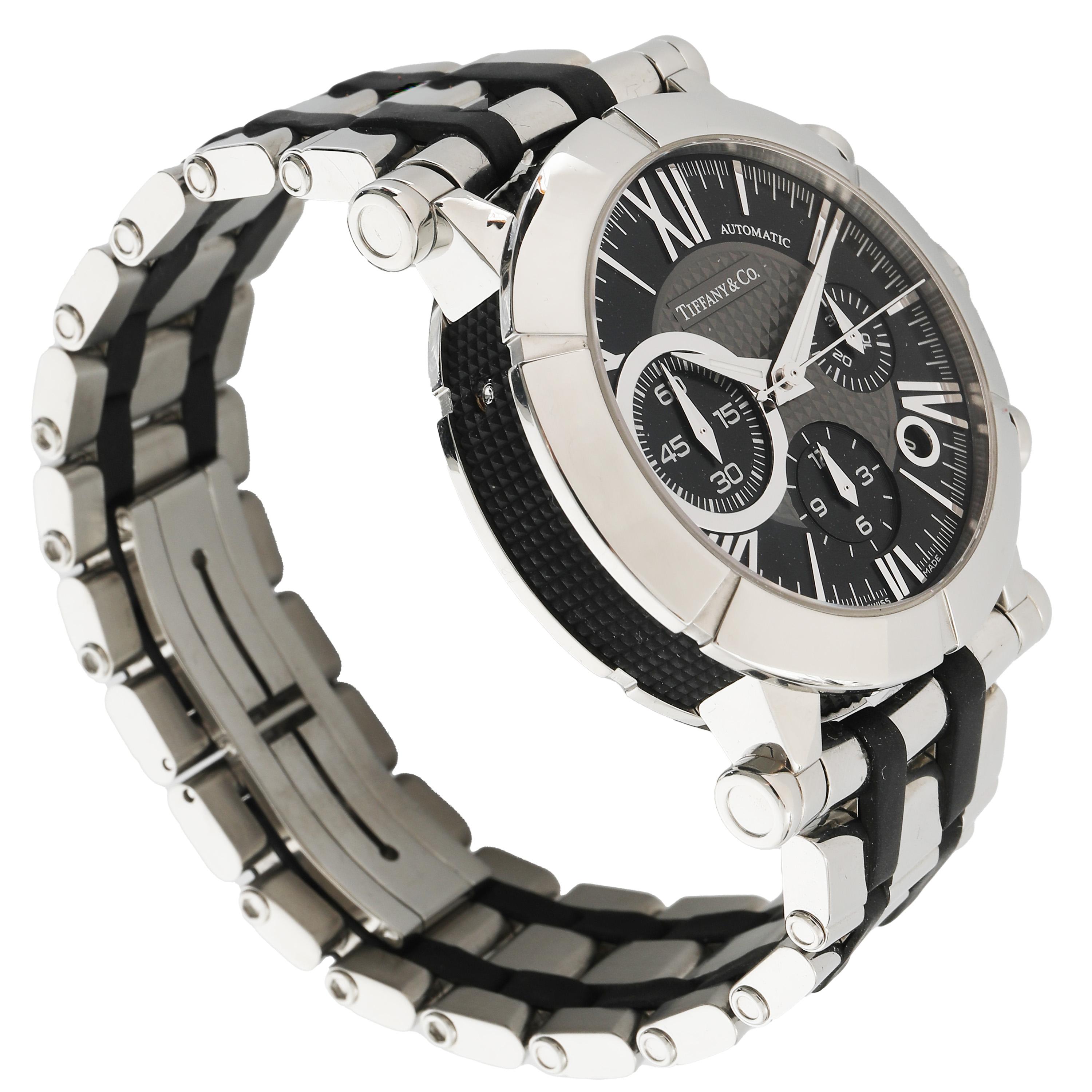 Tiffany & Co. Atlas Z10000.82.12A1 Men's Watch in  SS+Rubber 1