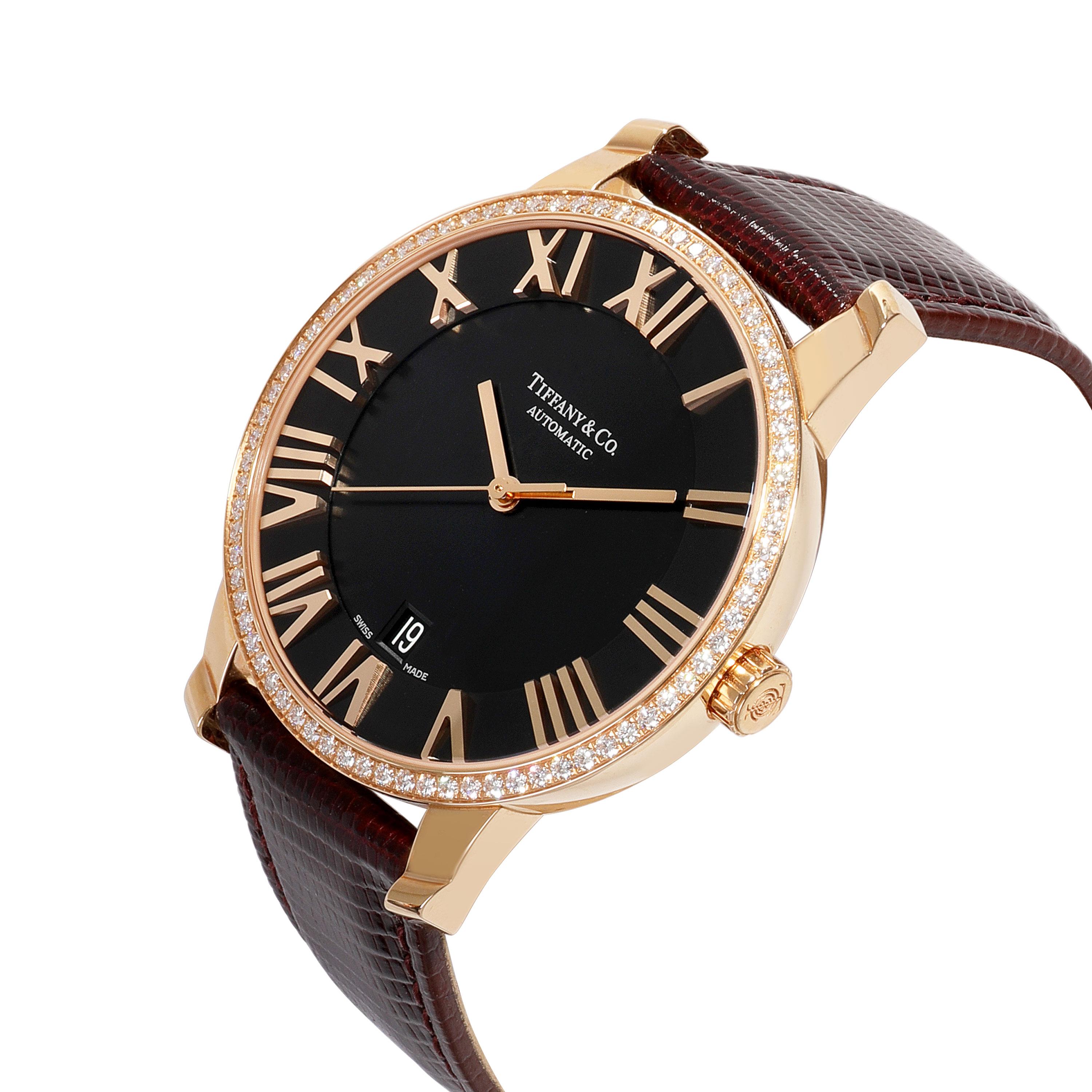 Tiffany & Co. Atlas Z1801.68,30B10A70A Herrenuhr aus 18kt Roségold im Zustand „Hervorragend“ in New York, NY