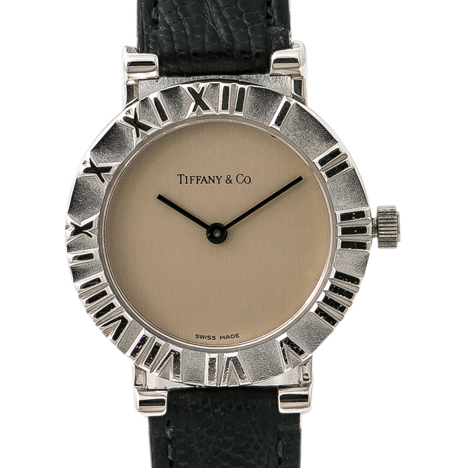 Contemporary Tiffany & Co. Atlas L0640, Silver Dial Certified Authentic