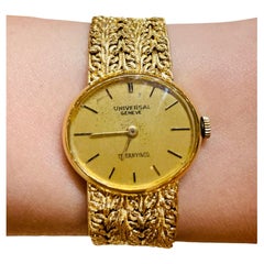 Tiffany & Co. Universal Genève Damenuhr und Armband aus 18 Karat Gelbgold
