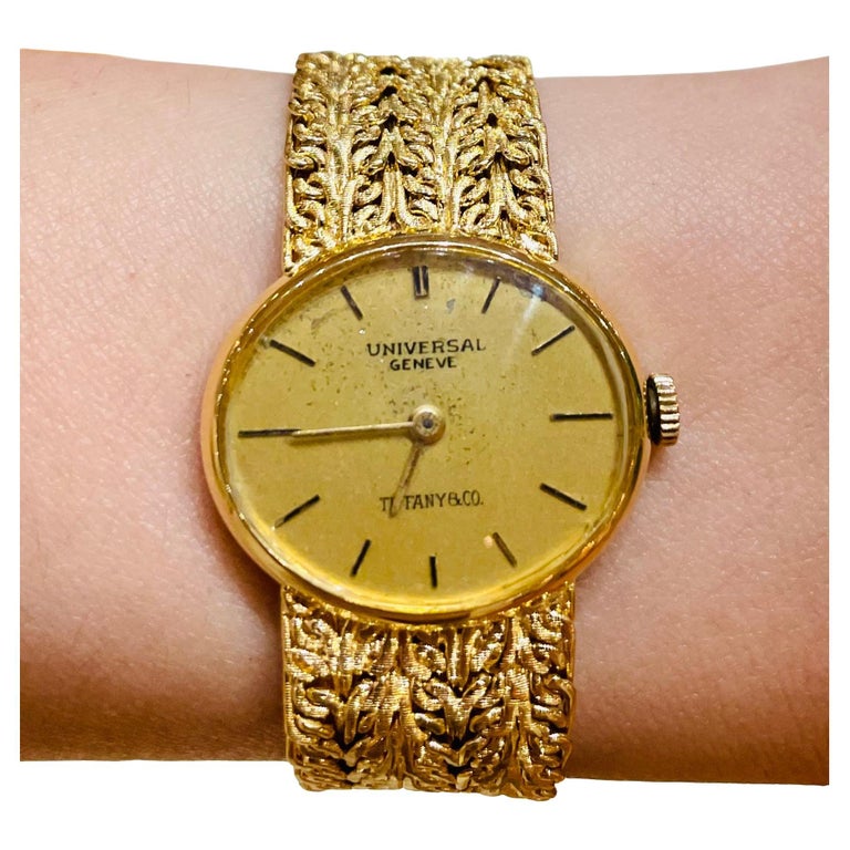 Tiffany and Universal Genève Damenuhr und Armband aus 18 Karat - Main Image