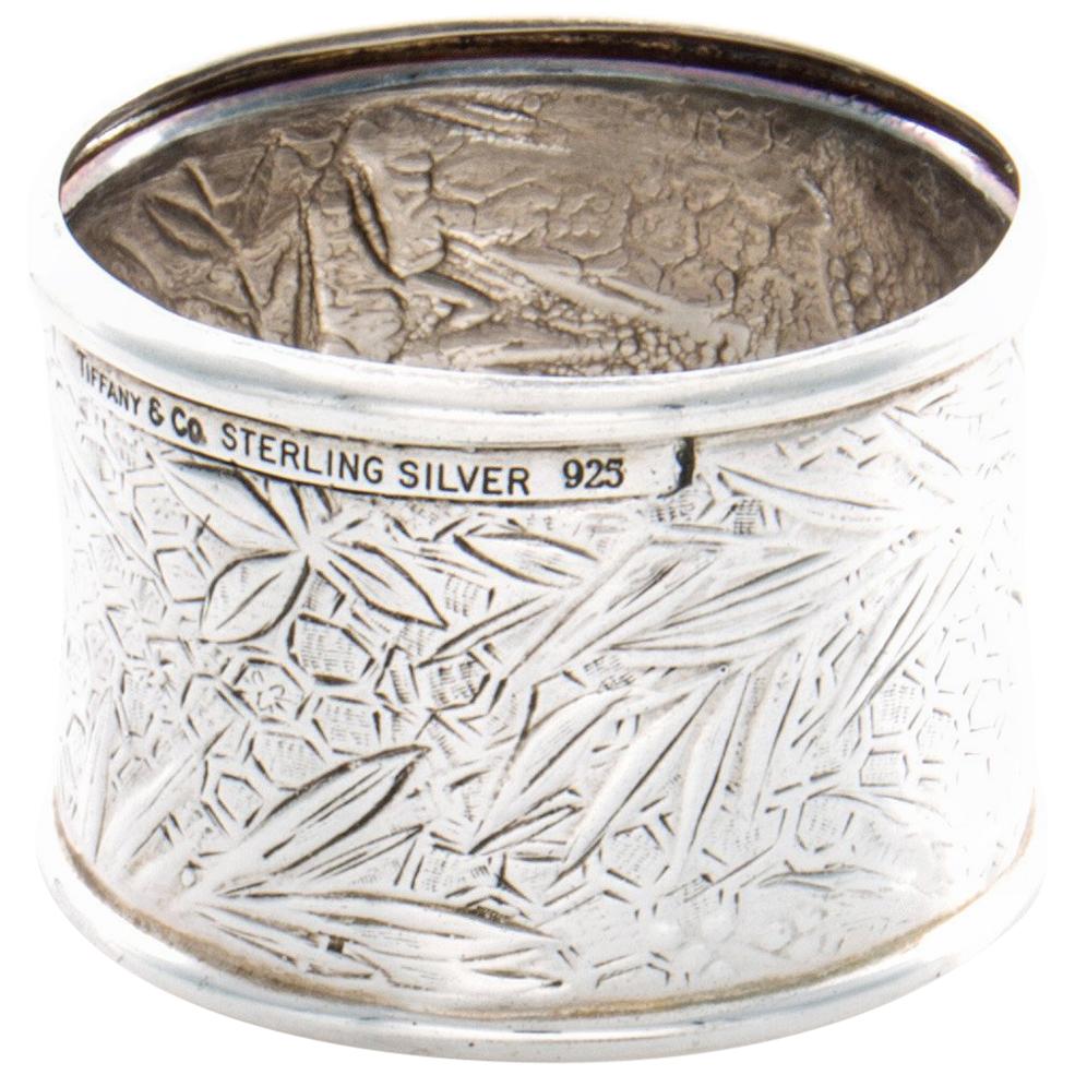 Tiffany & Co. Audubon Sterling Napkin Rings, Set of Four For Sale