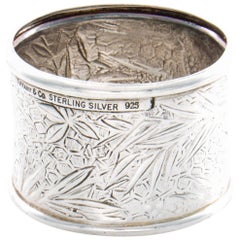 Vintage Tiffany & Co. Audubon Sterling Napkin Rings, Set of Four