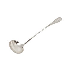 Tiffany & Co Audubon Sterling Silver Cream Ladle 7" w/Pouch #15343